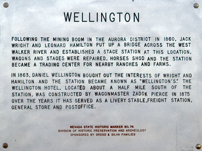 Wellington Town Plaque